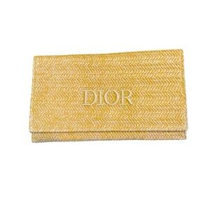 Christian Dior Raffia/Rattan Beauty Clutch Pouch Limited Edition 2023